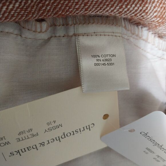 NWT CJ Banks slacks Womes 22W red coral The Perfect Pant pleated high rise taper - Picture 5 of 8